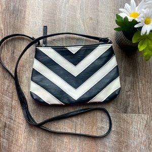 Black and white purse